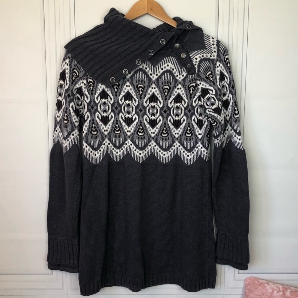Athleta Fair Isle Angora Blend Sweater